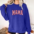 thumbnail image 7 of Penkiiy Womens Mama Sweatshirt Casual Long Sleeve Crew Neck Pullover Shirts Spring Outfits 2025 New Clothes M Blue, 7 of 7