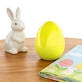 thumbnail image 4 of Nkmbld Large Plastic Easter Eggs, Colorful Empty Eggs Fillable for Filling Treats Easter Party Favor Hunt Basket Stuffers Fillers Prize Supplies Toy, Yellow, 4 of 8