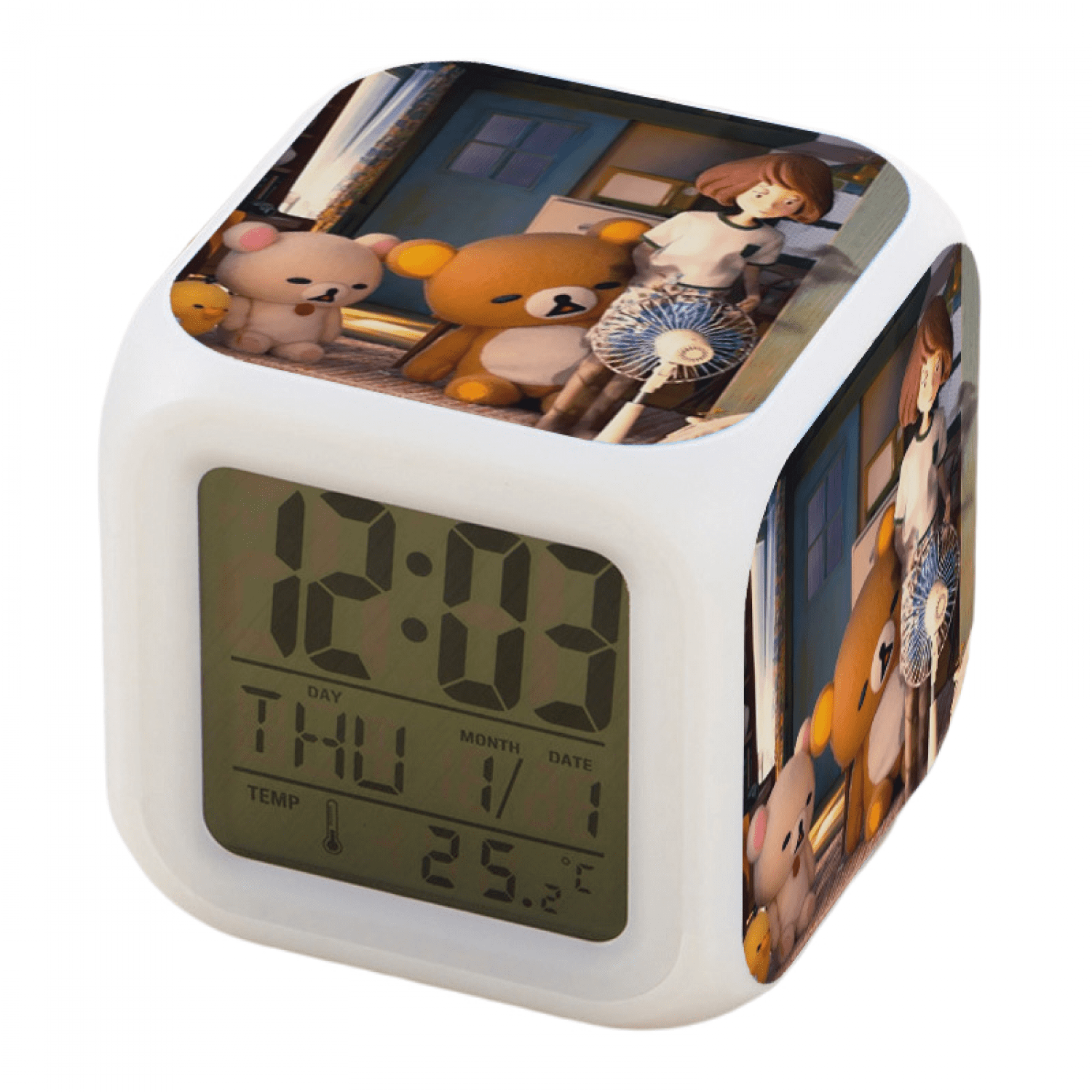 TIMPCV Digital Alarm Clock , LED Digital Bedroom Alarm Clock Easy