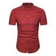 thumbnail image 1 of Camisa Cuello Mao Manga Corta Hombre Vestir Caballero, 1 of 7