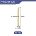 thumbnail image 2 of Uxcell 80 Pack Small Tiny Nails 1.5x25mm(DxL) Tiny Brass Nails Hardware Nails Small Nail, Brass Tone, 2 of 5