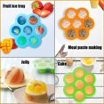 thumbnail image 5 of Molde para paletas pequeñas de silicona para niños de 7 cámaras Máquina de helados Molde para paletas (naranja), molde para paletas de bebé con palitos de colores, rechinar los dientes de los niños y, 5 of 5