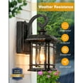 thumbnail image 4 of VIANIS Oil Rubbed Bronze Outdoor Light Fixture, Dusk to Dawn Outdoor Lights for House, Waterproof Porch Lights, Outside Wall Lights for House, Garden, Garage, Entryway, Anti-Rust, 4 of 9