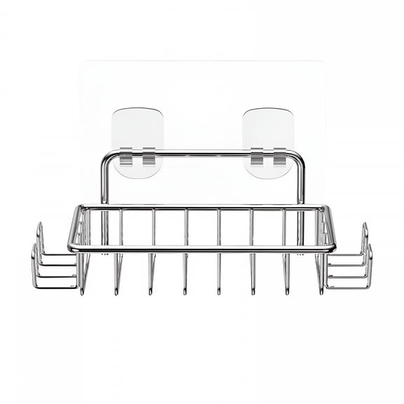 ACDANC Soap Dish,Bar Soap Holder for Shower Wall with 4 Hooks Stainless Steel Adhesive Soap Dish for Bathroom Shower Razor Holder