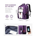 thumbnail image 3 of Mochila LOVEVOOK para portátil de viaje, impermeable, antirrobo, 45 L, 3 of 7