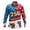 06-Blue, variant on IWRICH Us Independence Day Long Sleeve Shirts for Men American Flag Polo Shirts Printed Casual Fashion Tees 06-Blue XL