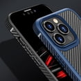 thumbnail image 6 of Compatible with iPhone 15 Pro Max Case Clear Carbon Fiber Shockproof Slim Thin Drop Protection Soft Bumper Support Wireless Charging Shockproof Cover Compatible with Women Man Blue, 6 of 11