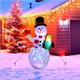 thumbnail image 4 of Impermeabilización de muñeco de nieve escarchado inflable de Navidad para jardín interior/exterior Hugtrwg Para estrenar, 4 of 7