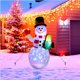 thumbnail image 4 of Muñecos de nieve iluminados de Navidad que explotan a prueba de decoloración 4.9 pies para jardín interior/exterior JShteea El nuevo, 4 of 7
