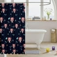 thumbnail image 3 of Cute Axolotl Shower Curtain for Boys Girls Kawaii Room Decor Bath Curtain Cartoon Pink Axolotl Bathtub Shower Curtain Pet Wildlife Animal Reptile Shower Stall Curtain 72" W x 72" L, 3 of 6