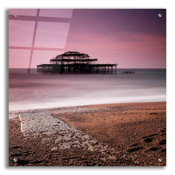 Epic Art 'Brighton Pier' by Nina Papiorek, Acrylic Glass Wall Art, 24"x24"
