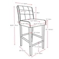 thumbnail image 4 of CorLiving Antonio Grey Tweed Fabric Counter Height Barstool, 4 of 4