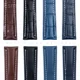 thumbnail image 5 of Correa de reloj de 22 y 24 mm para Breitling Super Ocean Avengers Aviation Timing, suave, cómoda, de piel auténtica, color negro y azul, 5 of 5