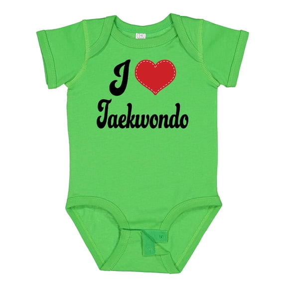 Inktastic I Love Taekwondo Boys or Girls Baby Bodysuit