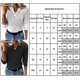 thumbnail image 3 of Women's V-neck Long Sleeve Sweater Jumper Pullover Work Blouse TopsM, 3 of 3