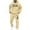 Beige, variant on Men's Casual Hoodie Sweatsuit Set, Loose Fit Christian Letter Print Pullover Hooded Sweatshirt with Jogger Pants for Autumn Winter Daily Wear