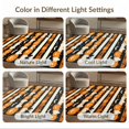 thumbnail image 7 of ODIKA 6'x9' Washable Area Rug Easy Care, Non-Shedding, Pumpkin Halloween Bat Vintage Spooky Ghost Stripes Motif Festive for Queen Size Bedroom Under Bed Master Suite, 7 of 7