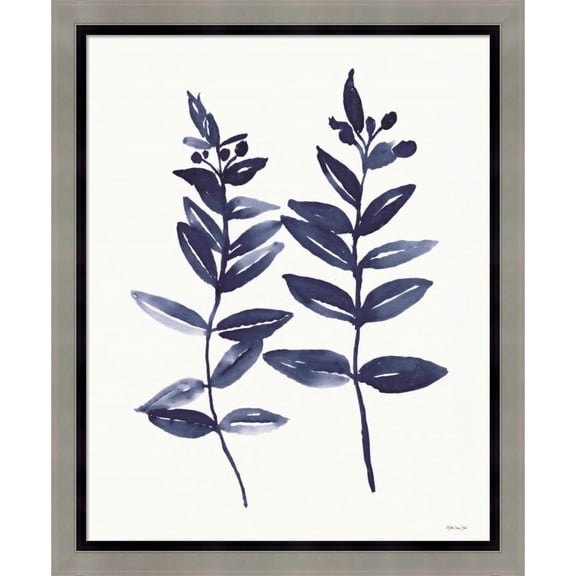 Great Art Now Nature in Indigo 3 by Stellar Design Studio, Framed Wall Art, 18.5W x 22.5H