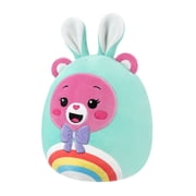 Squishmallows Official 8 inch Care Bears - Cheer Bear in Bunny Suit - Childs Ultra Soft Plush Toy
