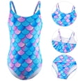 thumbnail image 3 of GYRATEDREAM Girls One Piece Swimsuits Halter Quick Dry Beach Bathing Suit Kids Sport Summer Beach Swimwear for 4-12 Years Old, 3 of 9