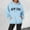 E-71Sky Blue, variant on FAOWME Women's Hoodies With Pocket Long Sleeve Drawstring Letter Print Casual Comfortable Warm Sweatshirt For Fall Winter Daily Wear Beige L