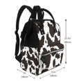 thumbnail image 2 of Disketp Cow Skin 2 Mochila de Pañales de Gran Capacidad con Múltiples Bolsillos, Mochila de Viaje Multifuncional para Bebé, Unisex, Moderna y Resistente, 2 of 6