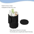 thumbnail image 3 of Lavish Home Pop-Up Laundry Hamper with Carrying Straps and Zipper (Black), 3 of 6