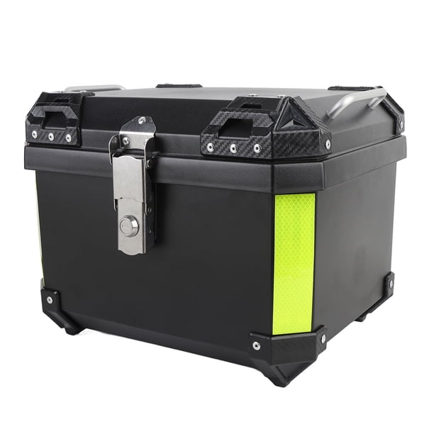 Baúl Superior Para Motocicleta, 45 L, Fuerte Capacidad De Carga, Forro ABS Que Absorbe Los Golpes, Protección Mejorada, Caja Trasera Para Motocicleta Para Guantes