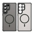 thumbnail image 3 of YEYKX Magnetic for Samsung Galaxy S25 Ultra 5G Case [Compatible with MagSafe] [Military Grade Drop Protection] Translucent Matte Shockproof Phone Case,Black, 3 of 8