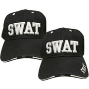 "SWAT" High Definition Embroidered Baseball Cap (2 Pack)