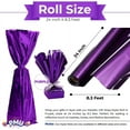 thumbnail image 5 of PMU (2) Gift Wrap Mylar Roll Metallic Purple 2-sided, 24 Inches X 8.3 Ft Roll 1.4 Mil Highly Reflective Mylar Film, Great for Gifts, Birthdays, Christmas, Baskets, Arts & Crafts, 5 of 6