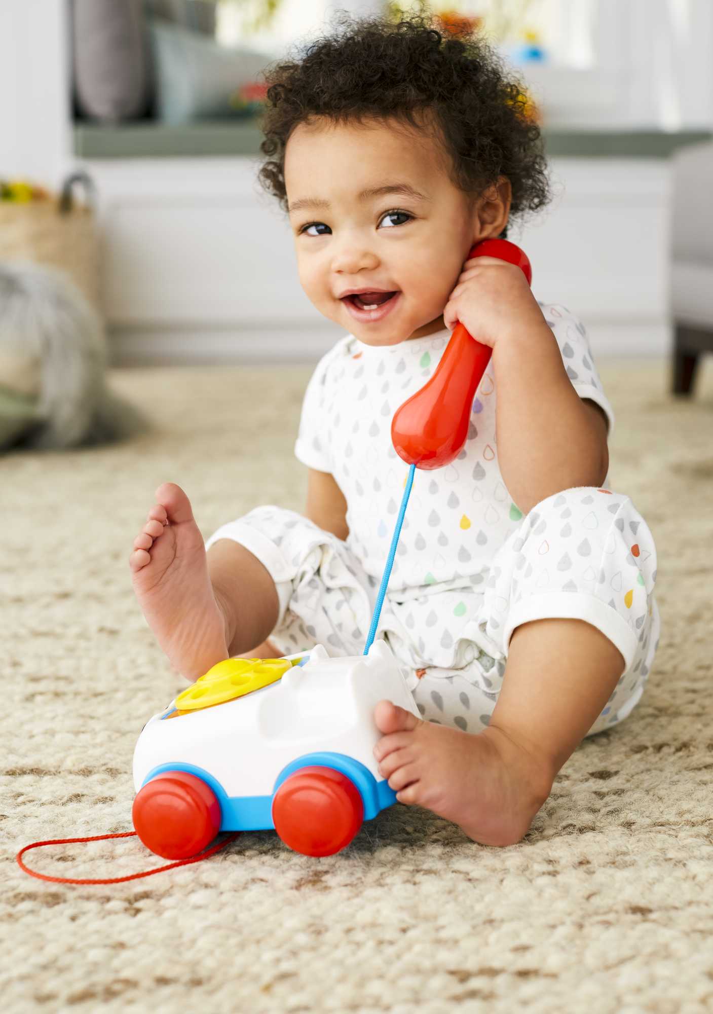Fisher-Price Chatter Telephone Baby and Toddler Pull Toy Phone with Rotary Dial - image 2 of 6