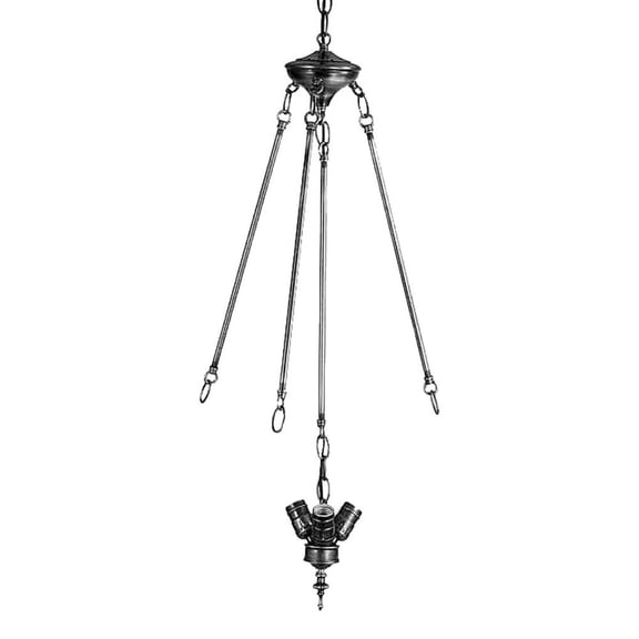 20515 Meyda 34"H 3X16"Rod/16"Ctr/3Lt Clstr Invert