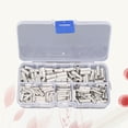 thumbnail image 3 of 200pcs Butt Wire Connector Copper Tinned Splice Crimp Terminal Sleeve Bare Terminals Crimping Connectors Kit, 3 of 9