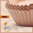 thumbnail image 3 of 200PCS Square Air Fryer Liners Disposable Paper Liner, Non-Stick Disposable Air Fryer Parchment Paper Liners, Square Parchment Paper for Air Fryer Oil-Proof, Water-Proof, Food Grade Parchment, 3 of 7