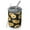 Black Yellow Sunflower, variant on 12oz Coffee Tumblers Yellow Brown Sunflower Pattern Stainless Steel Vacuum Insulated Travel Tumbler Coffee Cups Mug with Lid and Straw with Cleaning Brush for Cold & Hot Drinks