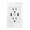 White, variant on Dual USB Wall Outlet Charger, 15A Tamper-Resistant AC Power Socket with 2-Port 4.2A Smart Charging, Standard Wall Plate Replacement