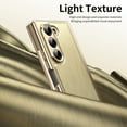 thumbnail image 4 of Dteck Case for Samsung Galaxy Z Fold 6,Luxury Leather Built-in Screen Protector Case Shockproof Electroplated Hard PC Bumper Cover for Galaxy Z Fold 6 5G,Gold, 4 of 12