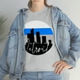 thumbnail image 3 of Cypher Sage Detroit Skyline Shirt - Unisex Heavy Cotton Tee Shirt, 3 of 9