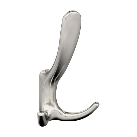 Amerock Finesse Transitional Triple Prong Polished Nickel Wall Hook