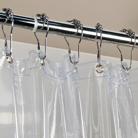 Roller-Ball Rings for Shower Curtain, Chrome Finish