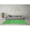 thumbnail image 3 of Ahgly Company Indoor Square Oriental Emerald Green Industrial Area Rugs, 8' Square, 3 of 4