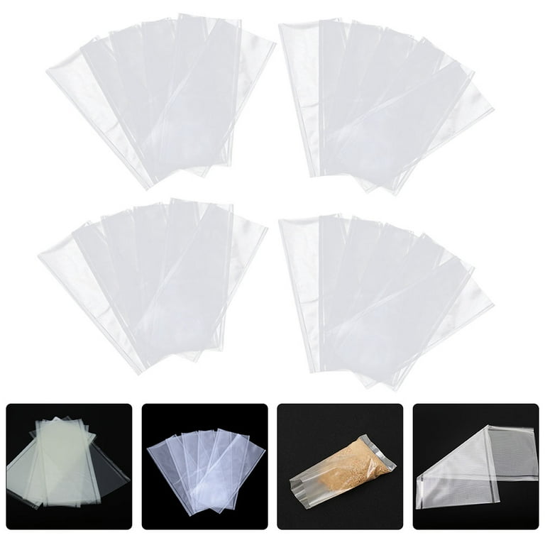 100pcs Water Soluble Bags Fishing Bait Bags Water-Soluble Fishing Bait Storage Bags, Size: 14x7x0.10cm