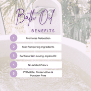 Toasted Marshmallow Bath Oil - Scented Body Oil - Relaxing & Moisturizing Bathing Oil - Fragrance Body Oil For Dry & Rough Sensitive Skin - 4 oz