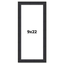 9x22 Frame Black Real Wood Picture Frame Width 1.25 Inches | Interior Frame Depth 0.5 Inches |