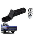 thumbnail image 3 of 2 Inch Towbar Tongue Ball Mount With Towball And Hitch Pin RV Parts Car Camper Accessories Caravan Components ,Weatherproof Double Locking Hitch Pin, 3 of 6