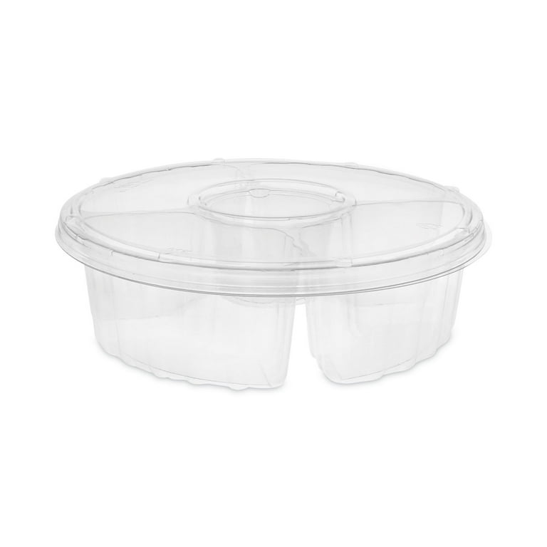 Dip Cup Platter, 4-Compartment, 64 oz, 10 Dip Cup Platter, 4-Compartment, 64 oz, 10