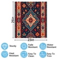 thumbnail image 2 of Colorful Traditional Geometric Floral Pattern Dishwasher Magnet Cover Decorative Sticker for Home Cabinet Kitchen 23" x26", 2 of 5