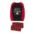 thumbnail image 3 of Aboser Merry Christmas Family Pajamas Matching Sets Xmas Holiday Sleepwear Set Plaid Shirt with Long Pants Lounge Outfits Pijamas De Navidad Para Familia, 3 of 5