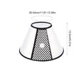 thumbnail image 3 of Transparent Pet Elizabethan Collar, Breathable Soft Mesh Recovery Cone for Dogs and Cats, Anti-Lick Wound Healing E-Collar, Size 11.8-13.4 Inches, 3 of 7